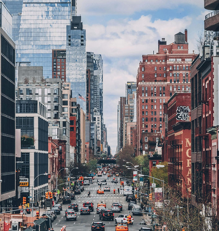Gökdelenleriyle New York silüeti